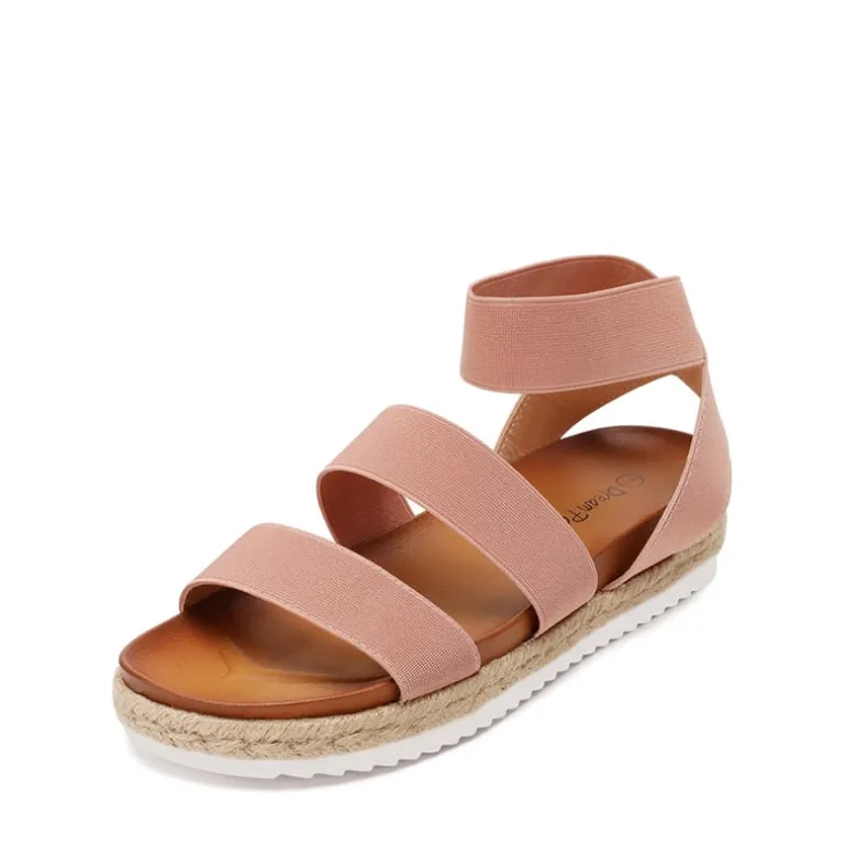 Ankle Strap Espadrille Platform Wedges