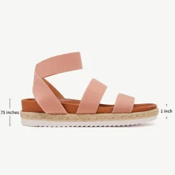 Ankle Strap Espadrille Platform Wedges