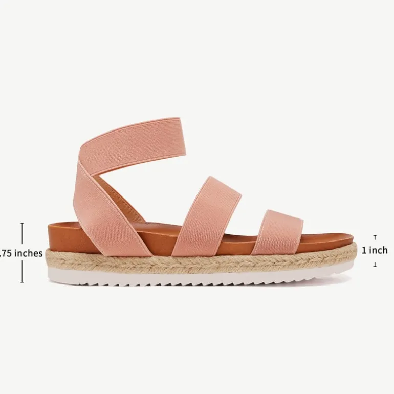 Ankle Strap Espadrille Platform Wedges