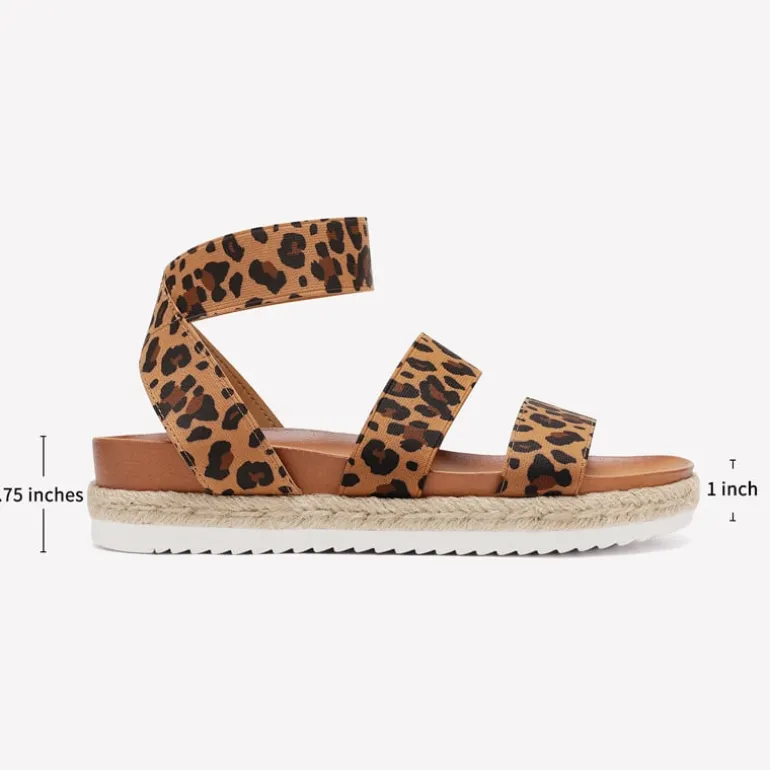 Ankle Strap Espadrille Platform Wedges