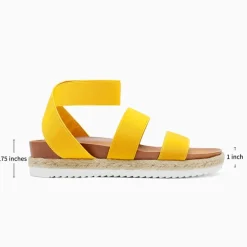 Ankle Strap Espadrille Platform Wedges