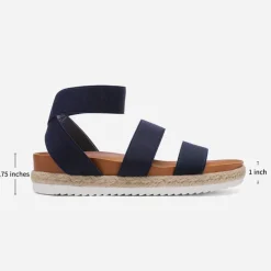 Ankle Strap Espadrille Platform Wedges