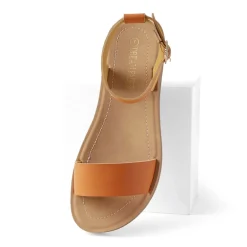 Ankle Strap Flat Buckle Sandals