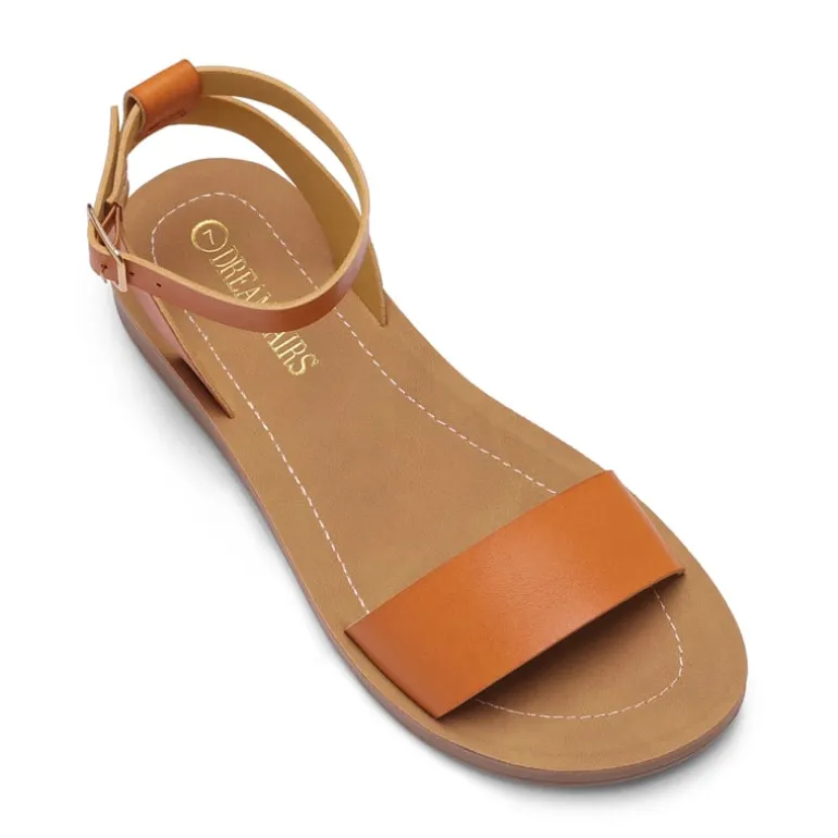 Ankle Strap Flat Buckle Sandals