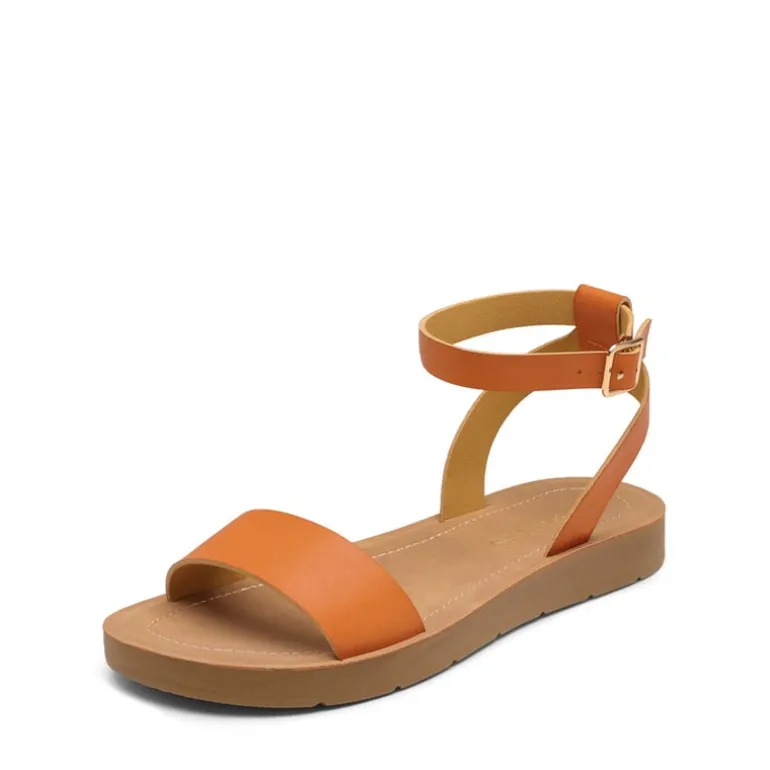 Ankle Strap Flat Buckle Sandals