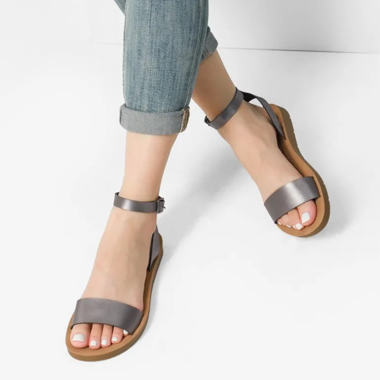 Ankle Strap Flat Buckle Sandals