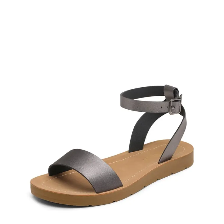 Ankle Strap Flat Buckle Sandals