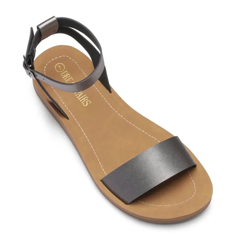 Ankle Strap Flat Buckle Sandals