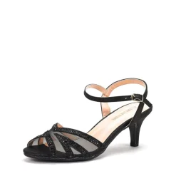 Ankle Strap Kitten Heel Sandals