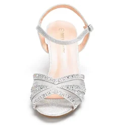 Ankle Strap Kitten Heel Sandals