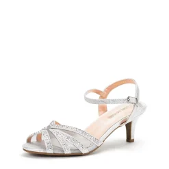 Ankle Strap Kitten Heel Sandals