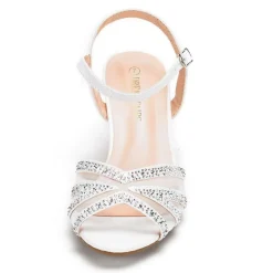 Ankle Strap Kitten Heel Sandals