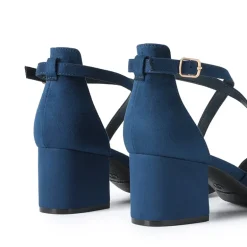 Ankle Strap Low Block Heels