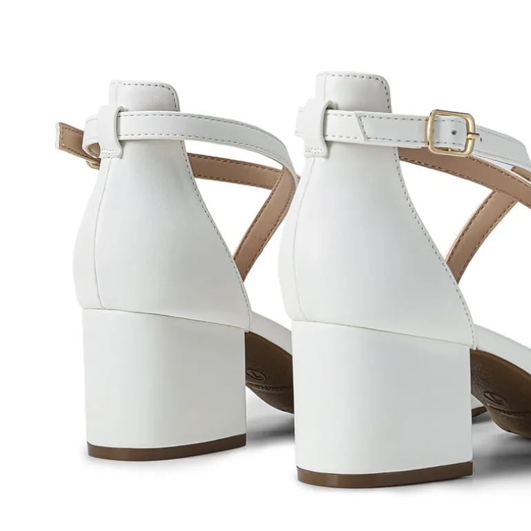 Ankle Strap Low Block Heels