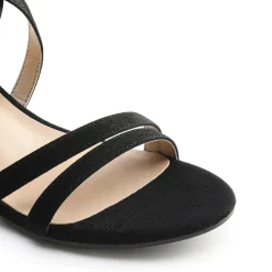 Ankle Strap Low Block Heels