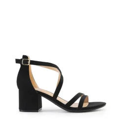 Ankle Strap Low Block Heels