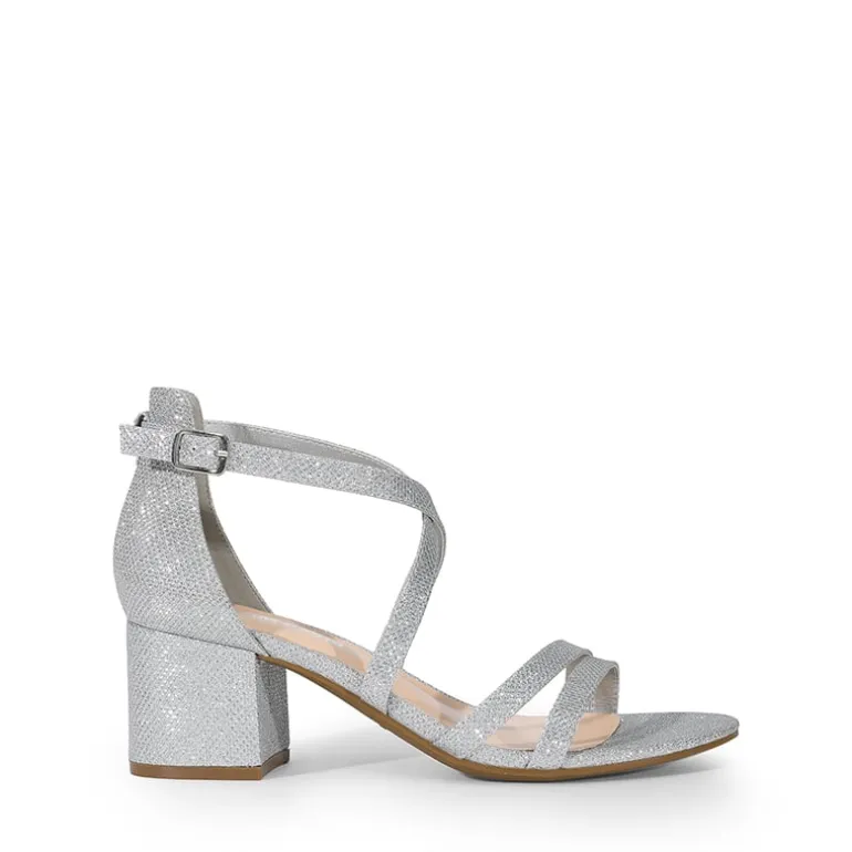 Ankle Strap Low Block Heels