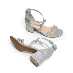 Ankle Strap Low Block Heels