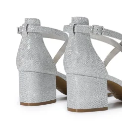 Ankle Strap Low Block Heels