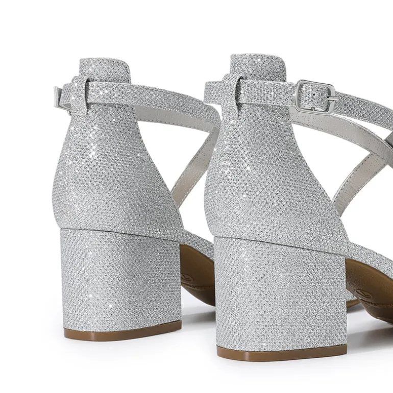 Ankle Strap Low Block Heels