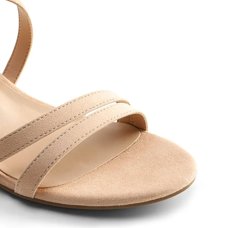 Ankle Strap Low Block Heels