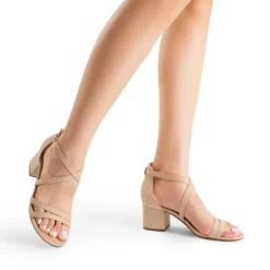 Ankle Strap Low Block Heels