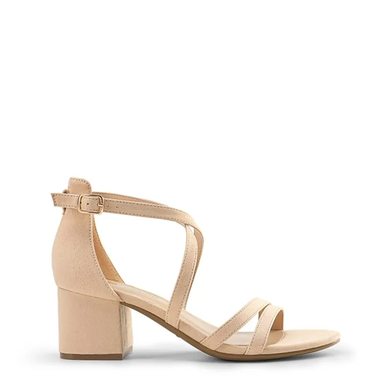 Ankle Strap Low Block Heels