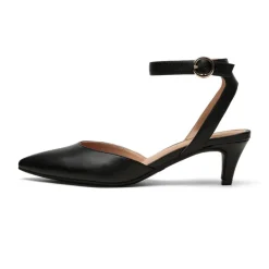 Ankle Strap Low Heel Pumps
