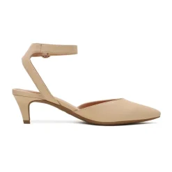 Ankle Strap Low Heel Pumps