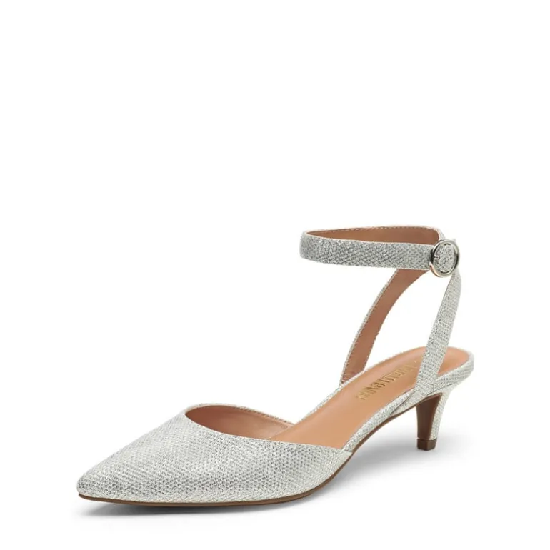 Ankle Strap Low Heel Pumps