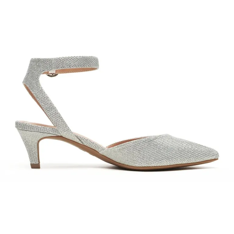 Ankle Strap Low Heel Pumps