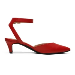 Ankle Strap Low Heel Pumps