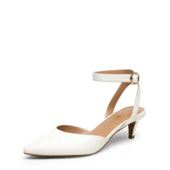Ankle Strap Low Heel Pumps