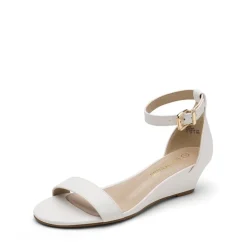 Ankle Strap Low Heel Wedge Sandals