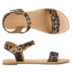 Ankle Strap Open Toe Flat Sandals