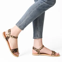 Ankle Strap Open Toe Flat Sandals