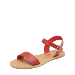 Ankle Strap Open Toe Flat Sandals