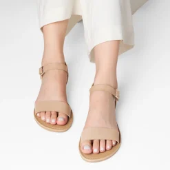 Ankle Strap Open Toe Flat Sandals