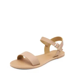 Ankle Strap Open Toe Flat Sandals