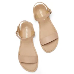 Ankle Strap Open Toe Flat Sandals