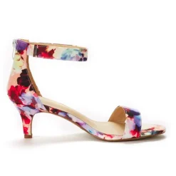 Ankle Strap Open Toe Kitten Heel Sandals
