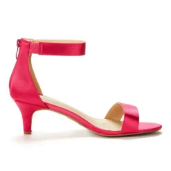 Ankle Strap Open Toe Kitten Heel Sandals