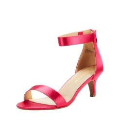 Ankle Strap Open Toe Kitten Heel Sandals