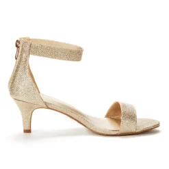 Ankle Strap Open Toe Kitten Heel Sandals