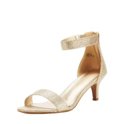Ankle Strap Open Toe Kitten Heel Sandals