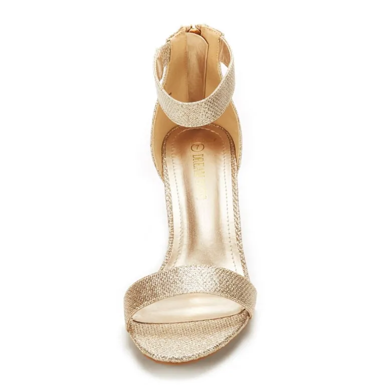 Ankle Strap Open Toe Kitten Heel Sandals