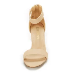 Ankle Strap Open Toe Kitten Heel Sandals