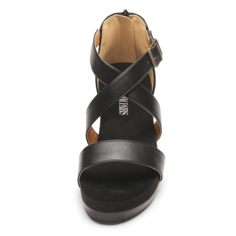 Ankle Strap Open-Toe Platform Wedge Sandals