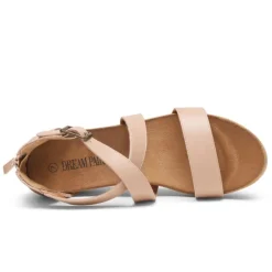 Ankle Strap Open-Toe Platform Wedge Sandals