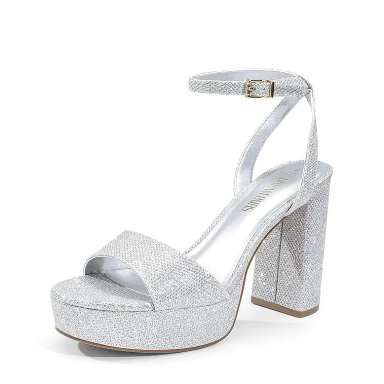 Ankle-Strap Platform Chunky High Heel Sandals